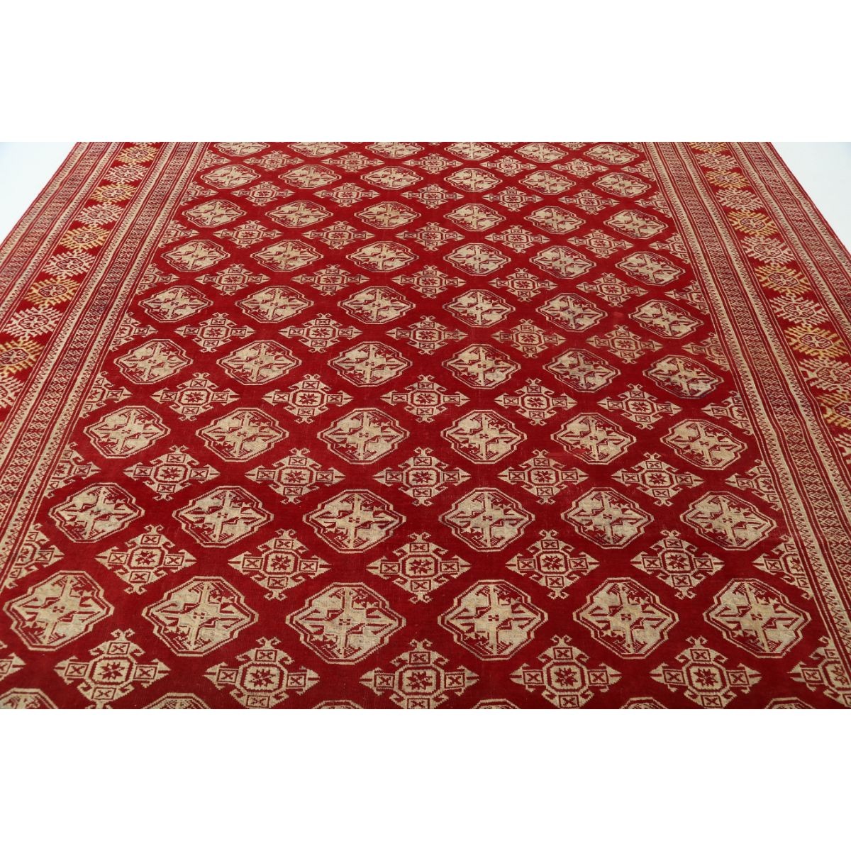 Bokhara 10x12 Handmade Double Knotted Washable Wool Rug - Colorful