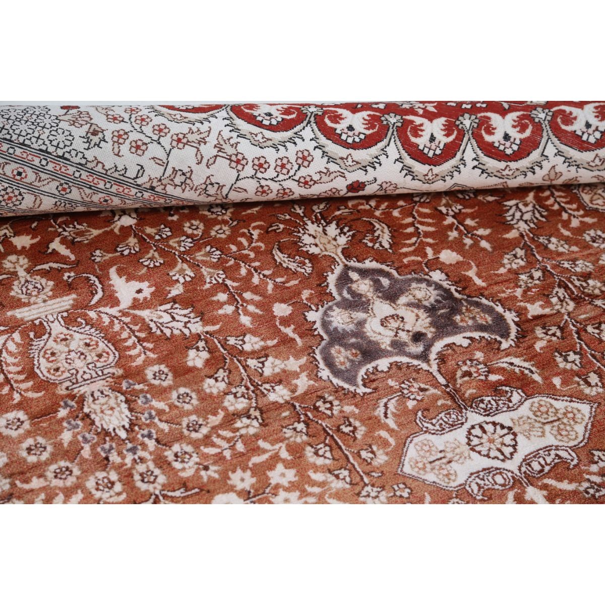 Heritage 10x14 Handmade Double Knotted Washable Silk Rug - Colorful