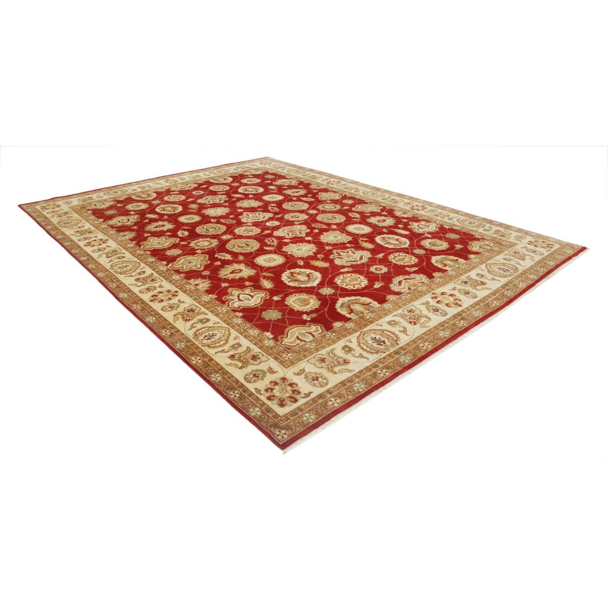Ziegler 9x12 Handmade Double Knotted Washable Wool Rug - Colorful