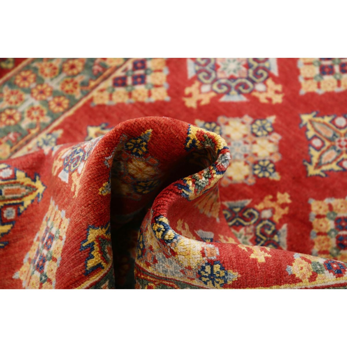 Revival 4x6 Handmade Double Knotted Washable Wool Rug - Colorful