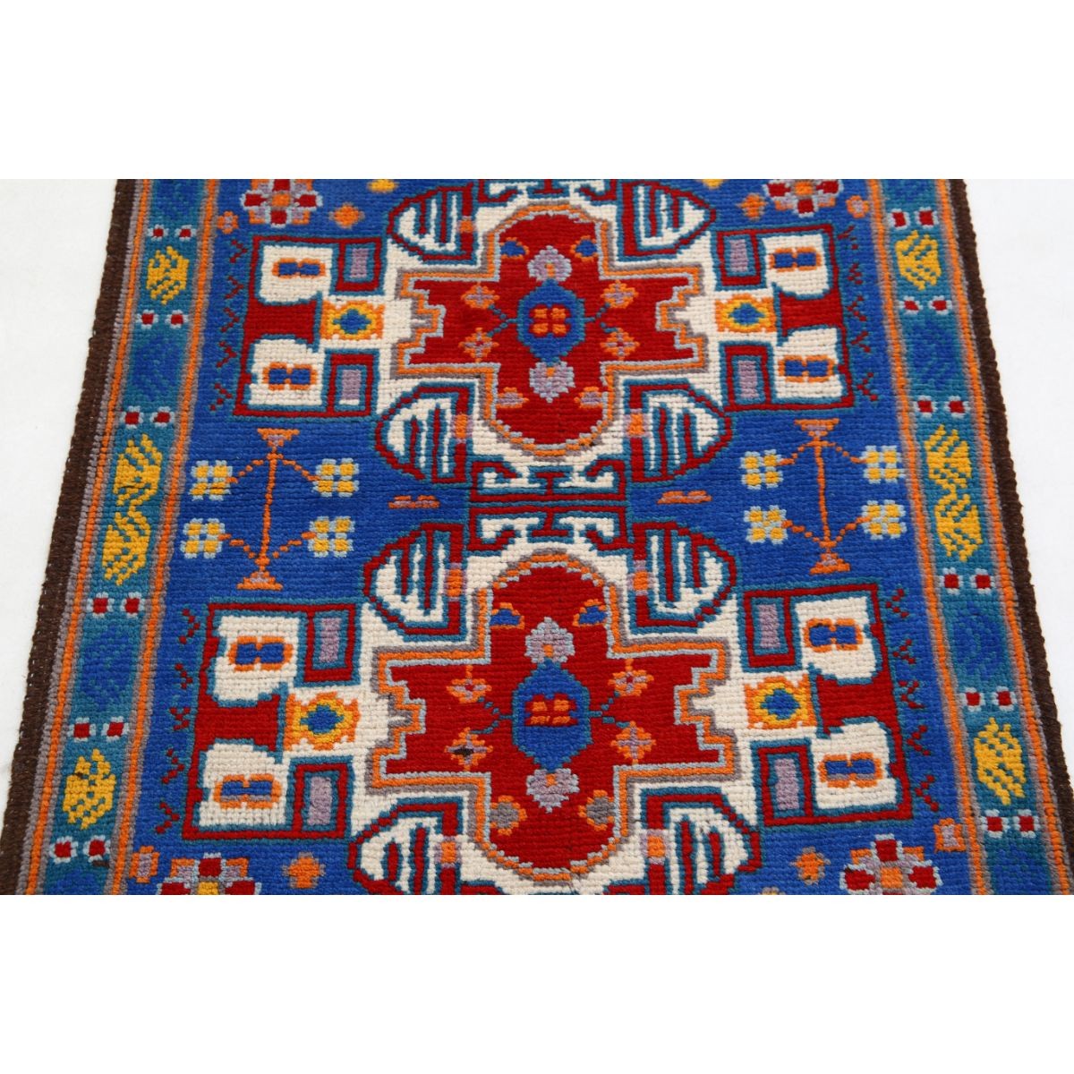 Revival 3x4 Handmade Double Knotted Washable Wool Rug - Colorful