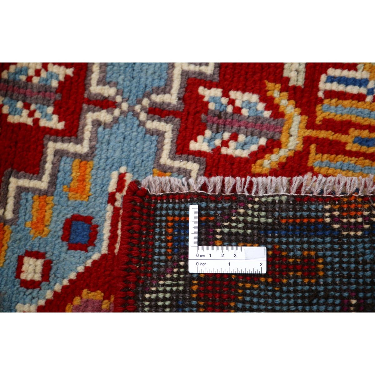 Revival 4x5 Handmade Double Knotted Washable Wool Rug - Colorful