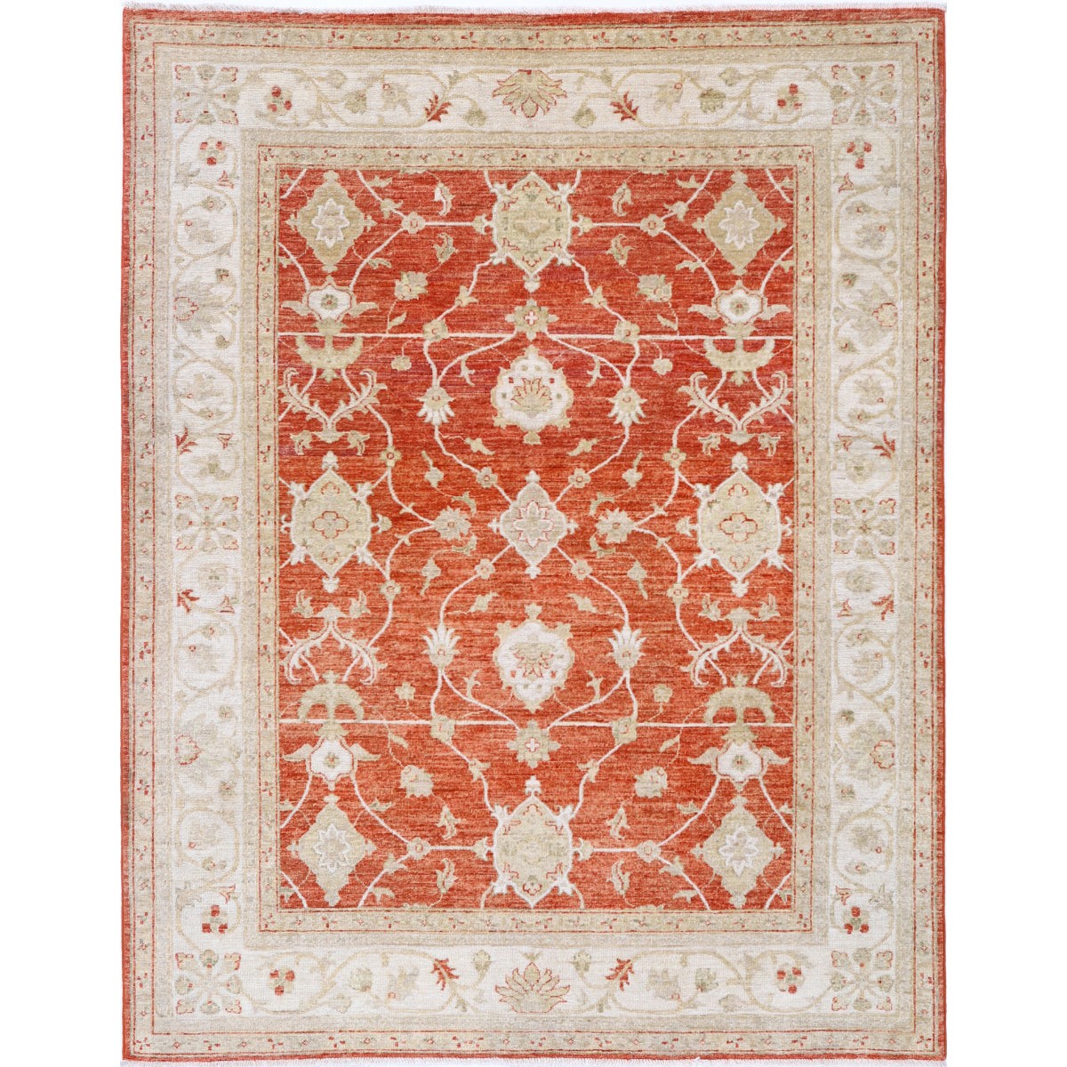 Ziegler 5x7 Handmade Double Knotted Washable Wool Rug - Colorful