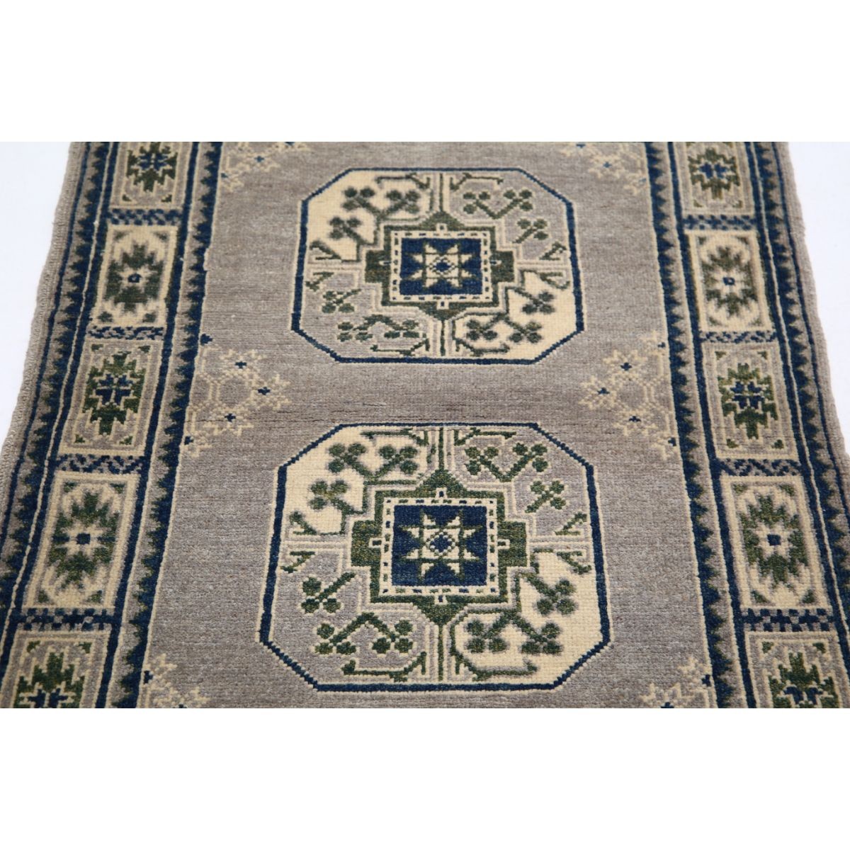 Revival 3x4 Handmade Double Knotted Washable Wool Rug - Colorful