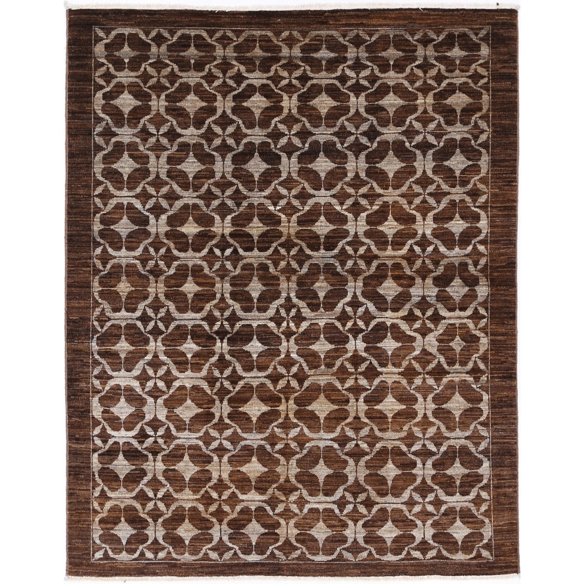 Modcar 5x6 Handmade Double Knotted Washable Wool Rug - Colorful