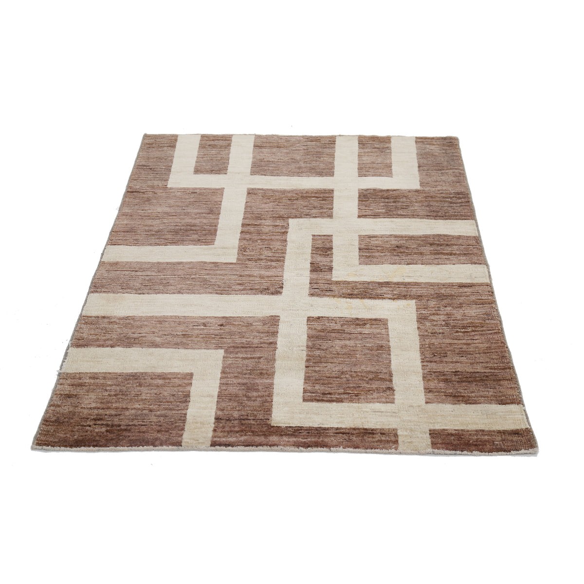 Modcar 3x5 Handmade Double Knotted Washable Wool Rug - Colorful