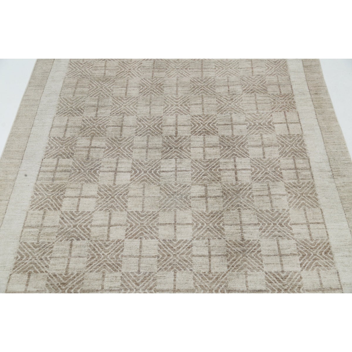 Modcar 5x6 Handmade Double Knotted Washable Wool Rug - Colorful