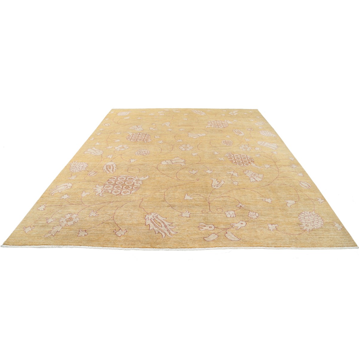 Modcar 9x12 Handmade Double Knotted Washable Wool Rug - Colorful