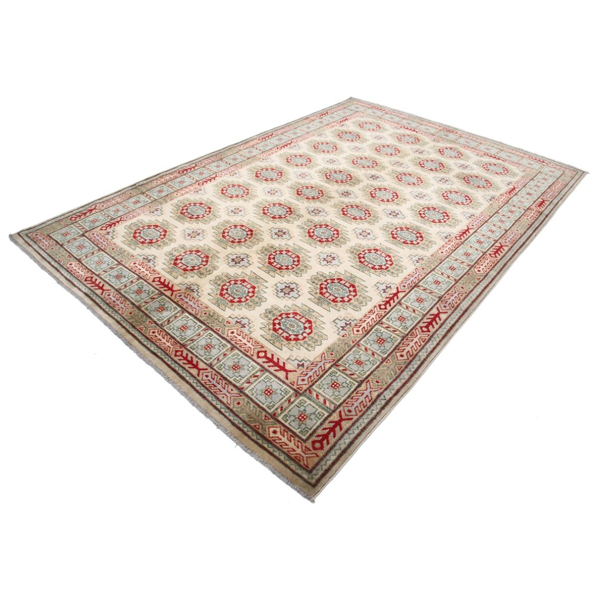 Revival 7x10 Handmade Double Knotted Washable Wool Rug - Colorful