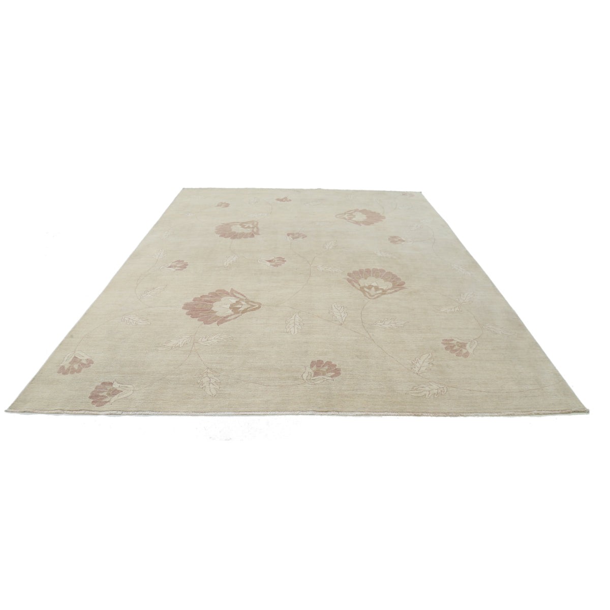 Modcar 9x11 Handmade Double Knotted Washable Wool Rug - Colorful