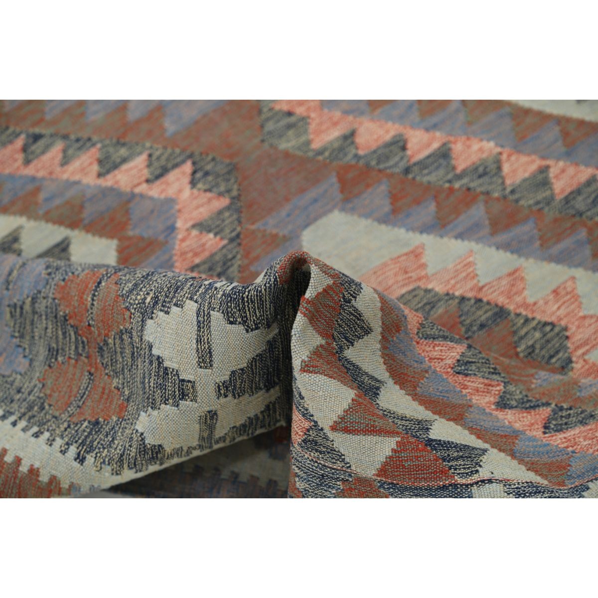 Kafkaas 5x7 Hand Woven Washable Wool Rug - Colorful