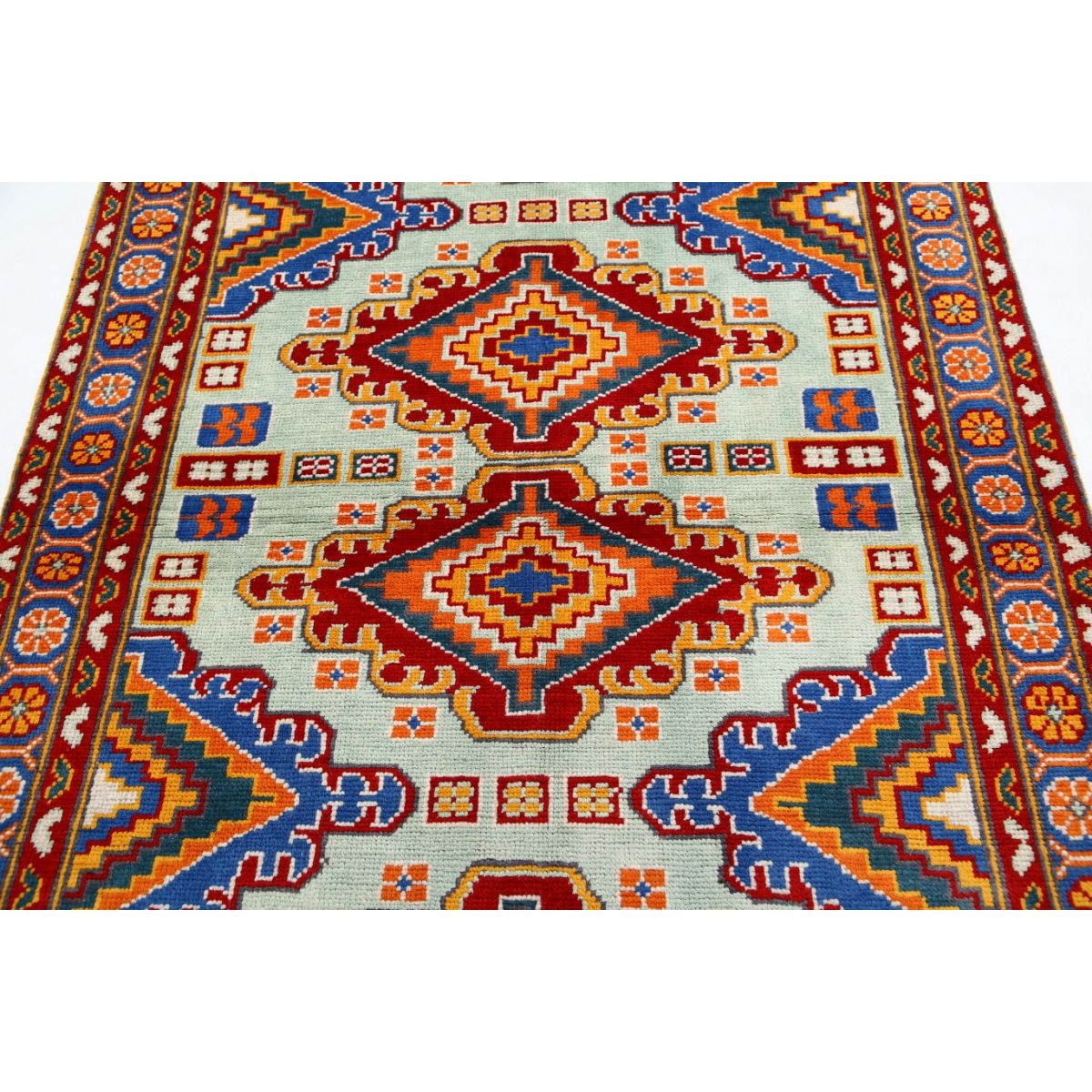 Revival 5x7 Handmade Double Knotted Washable Wool Rug - Colorful