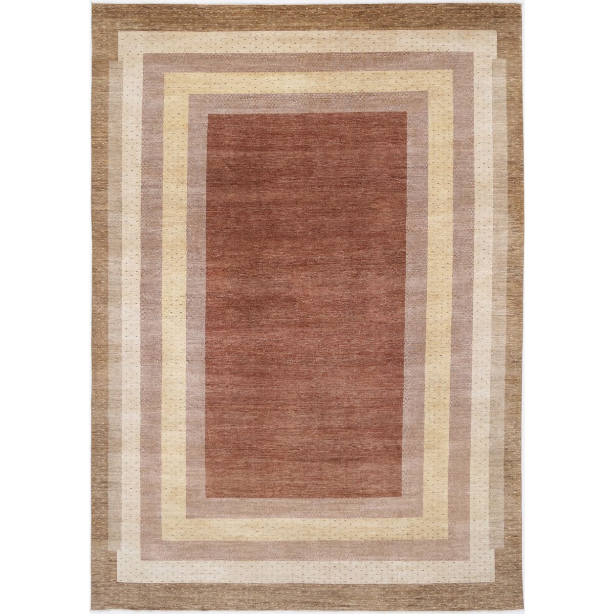 Modcar 12x17 Handmade Double Knotted Washable Wool Rug - Colorful