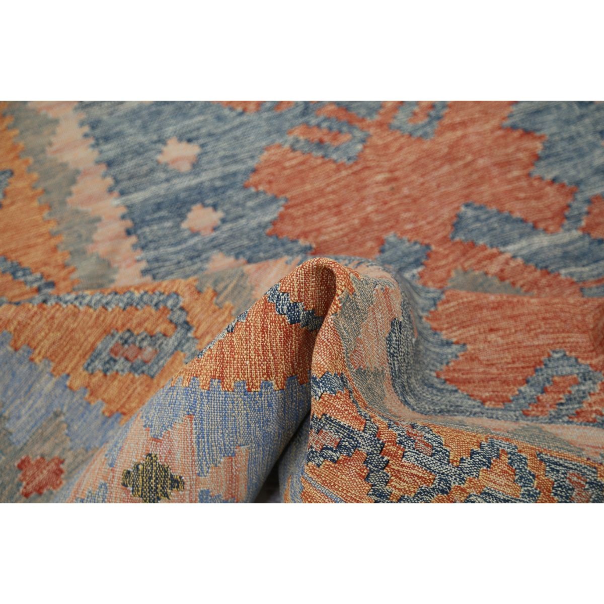 Kafkaas 5x7 Hand Woven Washable Wool Rug - Colorful