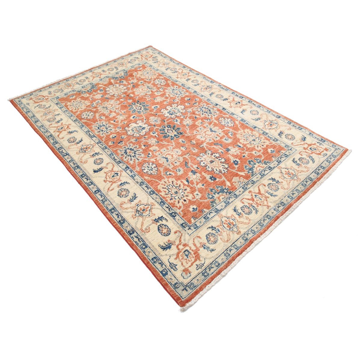 Ziegler 5x7 Handmade Double Knotted Washable Wool Rug - Soft Hues