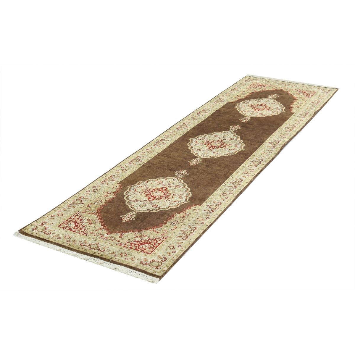 Ziegler 3x9 Handmade Double Knotted Washable Wool Runner - Colorful