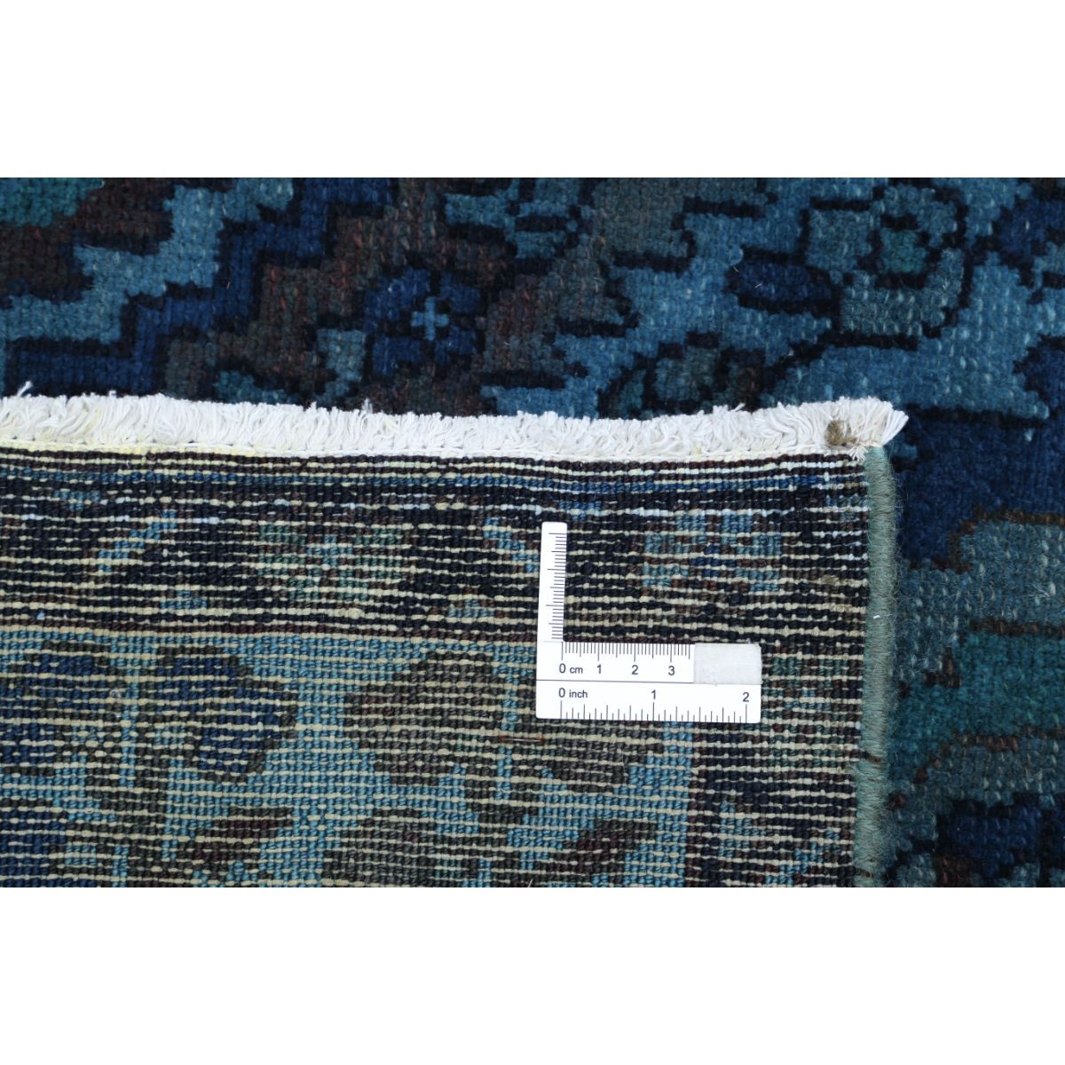 Overdye 4x11 Handmade Double Knotted Washable Wool Runner - Monochormatic