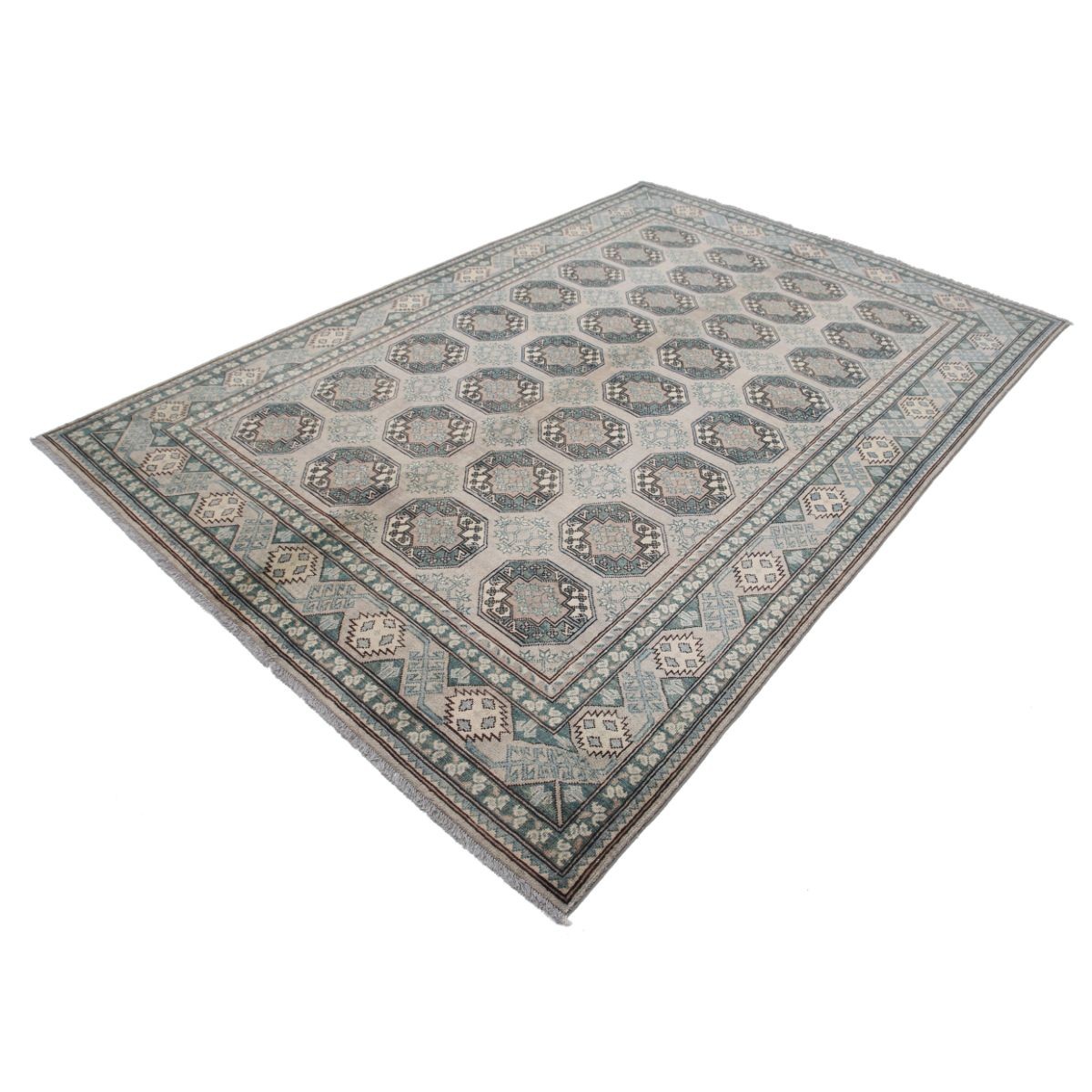 Revival 7x10 Handmade Double Knotted Washable Wool Rug - Colorful