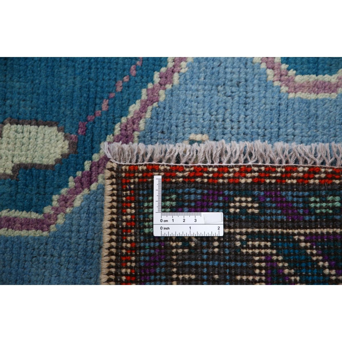 Revival 5x6 Handmade Double Knotted Washable Wool Rug - Colorful