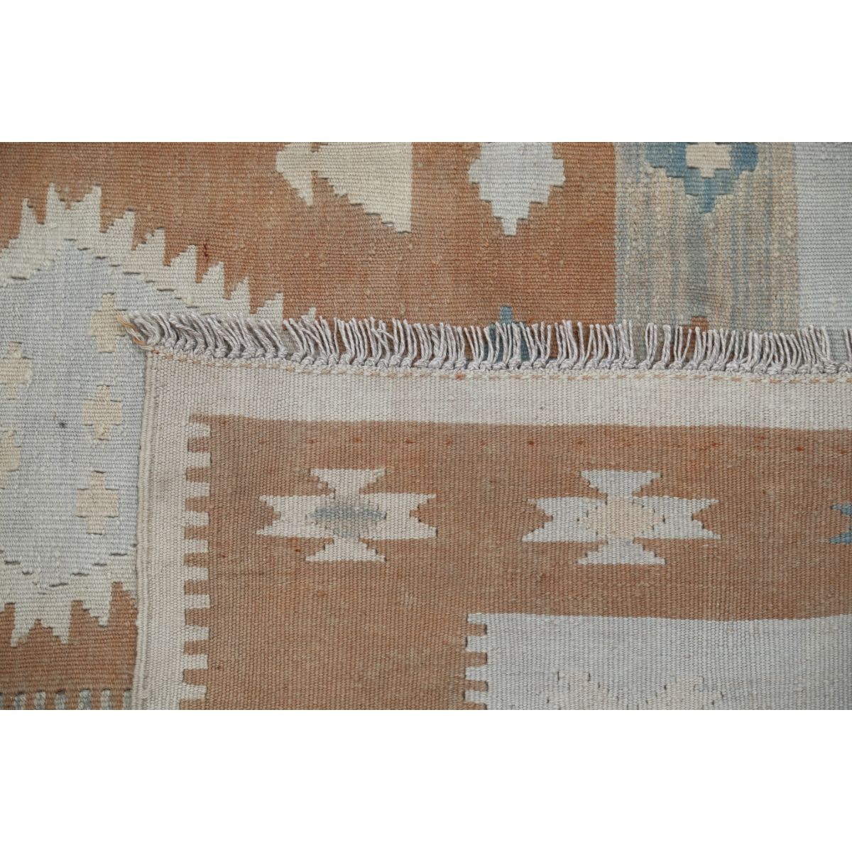 Kafkaas 5x7 Hand Woven Washable Wool Rug - Soft Hues