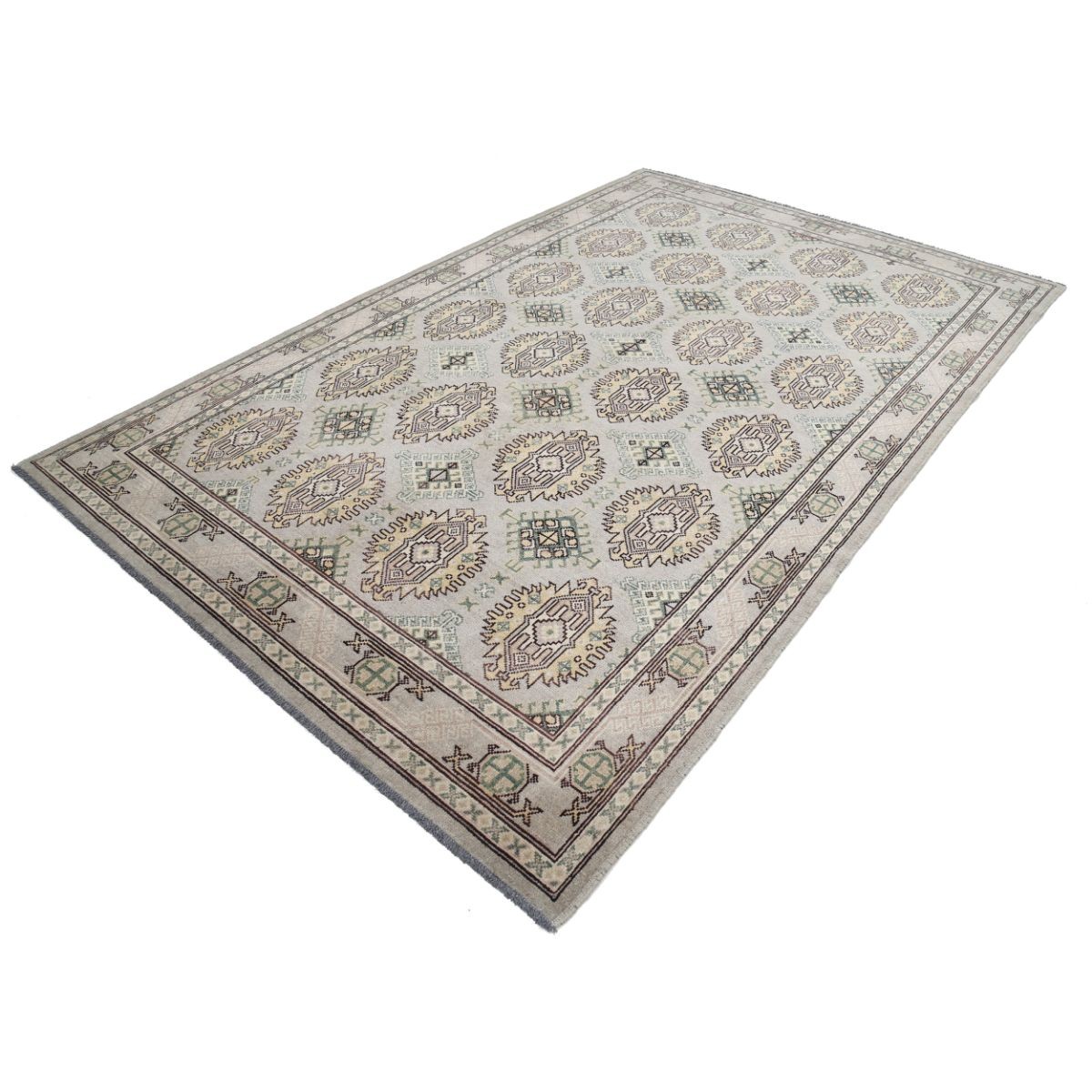 Revival 7x11 Handmade Double Knotted Washable Wool Rug - Colorful