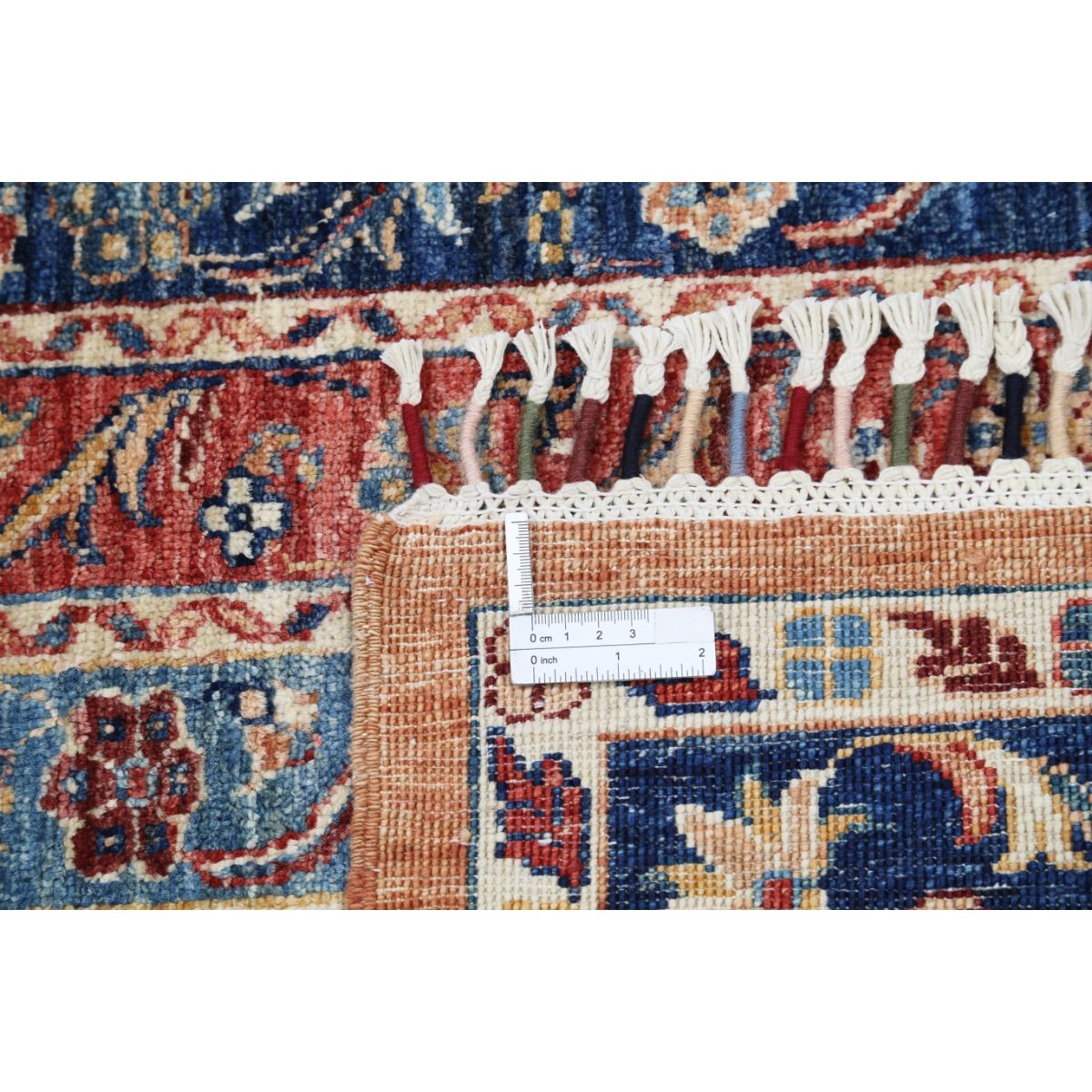 Shaal 6x8 Handmade Double Knotted Washable Wool Rug - Colorful