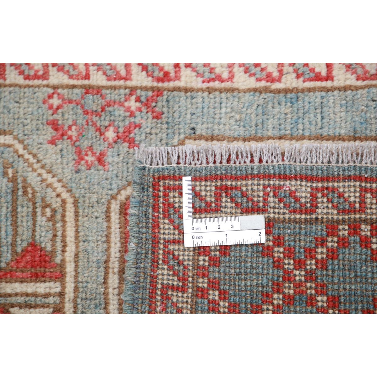 Revival 2x3 Handmade Double Knotted Washable Wool Rug - Colorful
