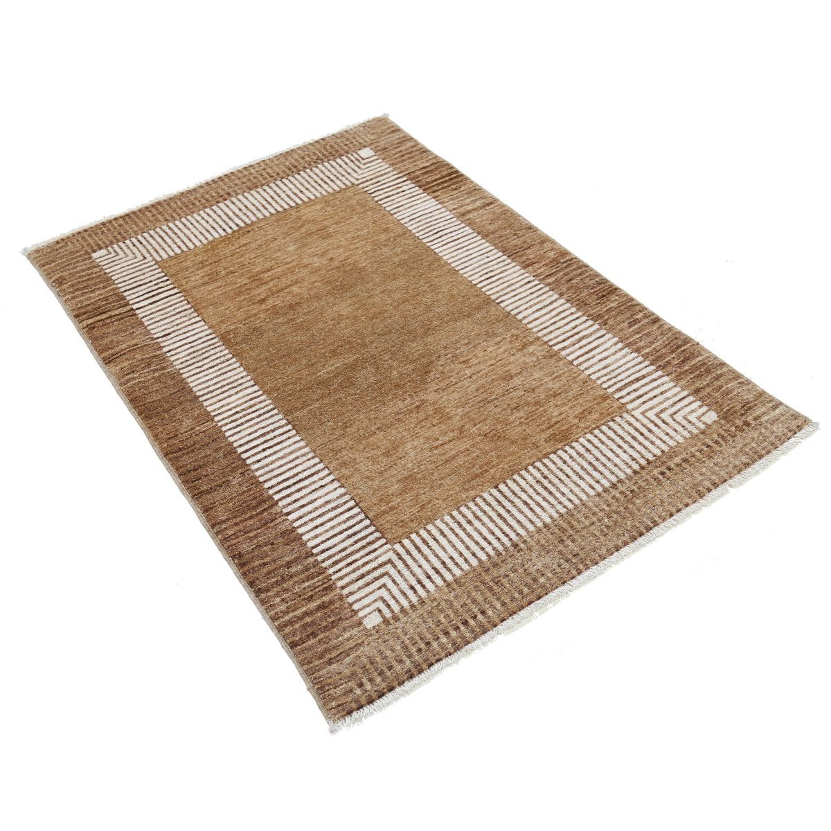 Modcar 3x5 Handmade Double Knotted Washable Wool Rug - Colorful
