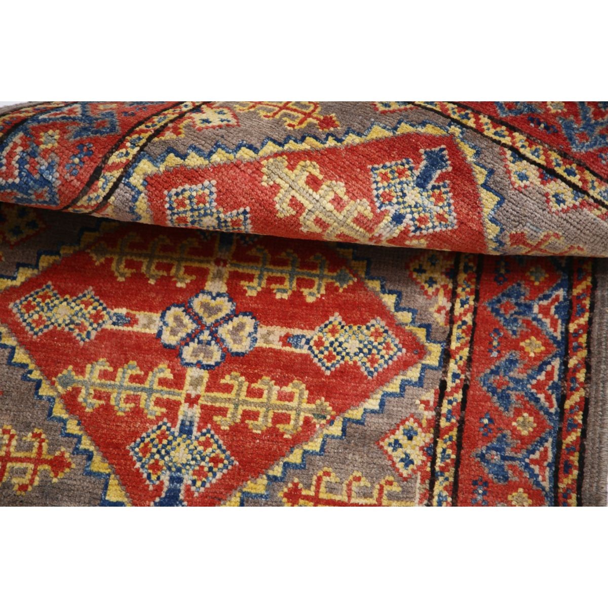 Revival 2x3 Handmade Double Knotted Washable Wool Rug - Colorful