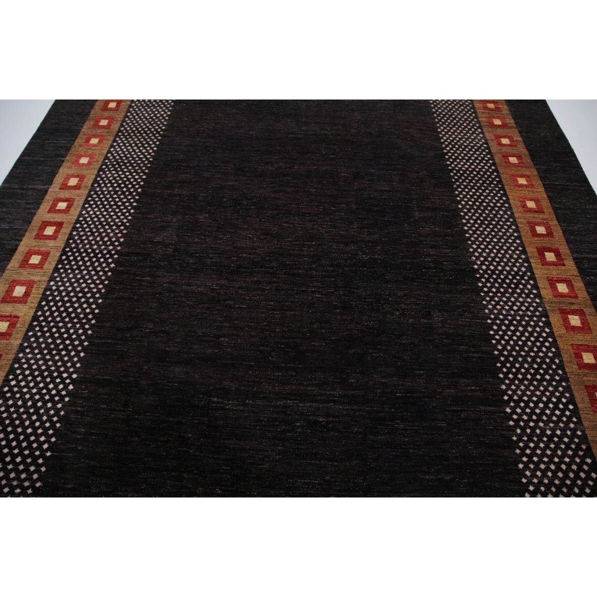 Modcar 9x12 Handmade Double Knotted Washable Wool Rug - Colorful