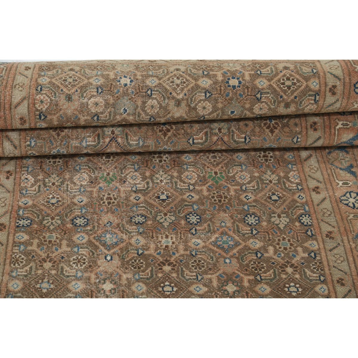 Vintage 3x10 Hand-Knotted Washable Wool Runner - Soft Hues