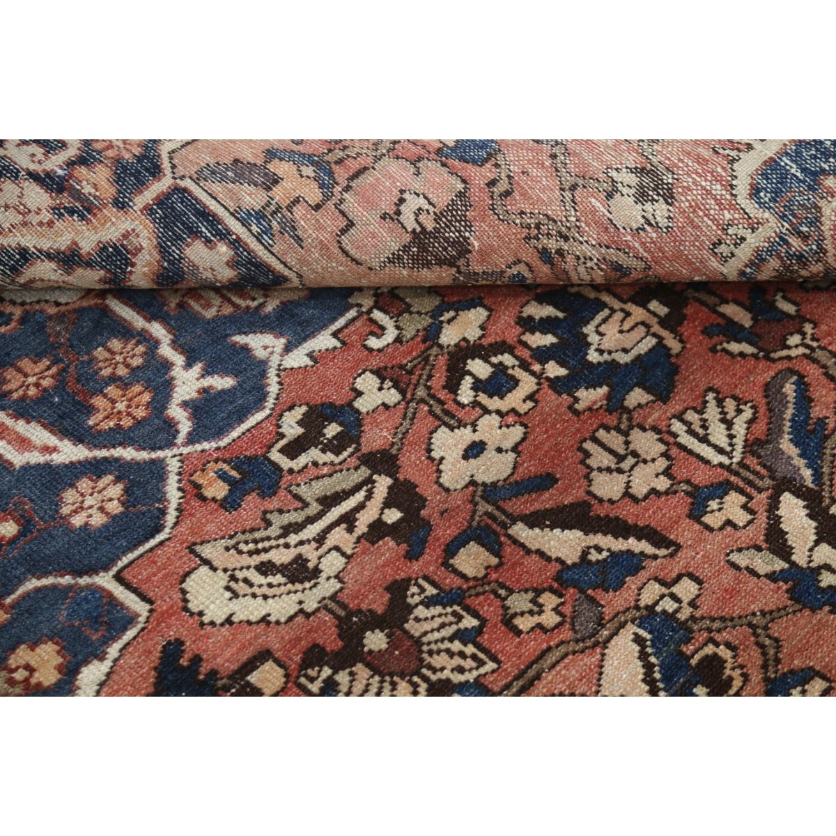 Vintage 10x14 Handmade Double Knotted Washable Wool Rug - Soft Hues