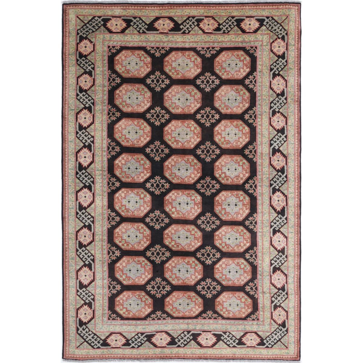 Revival 6x10 Handmade Double Knotted Washable Wool Rug - Colorful