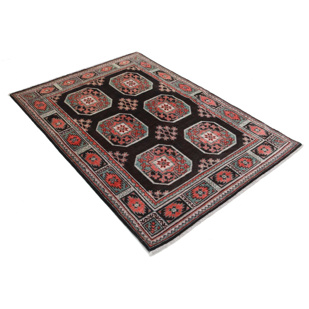Revival 4x6 Handmade Double Knotted Washable Wool Rug - Colorful