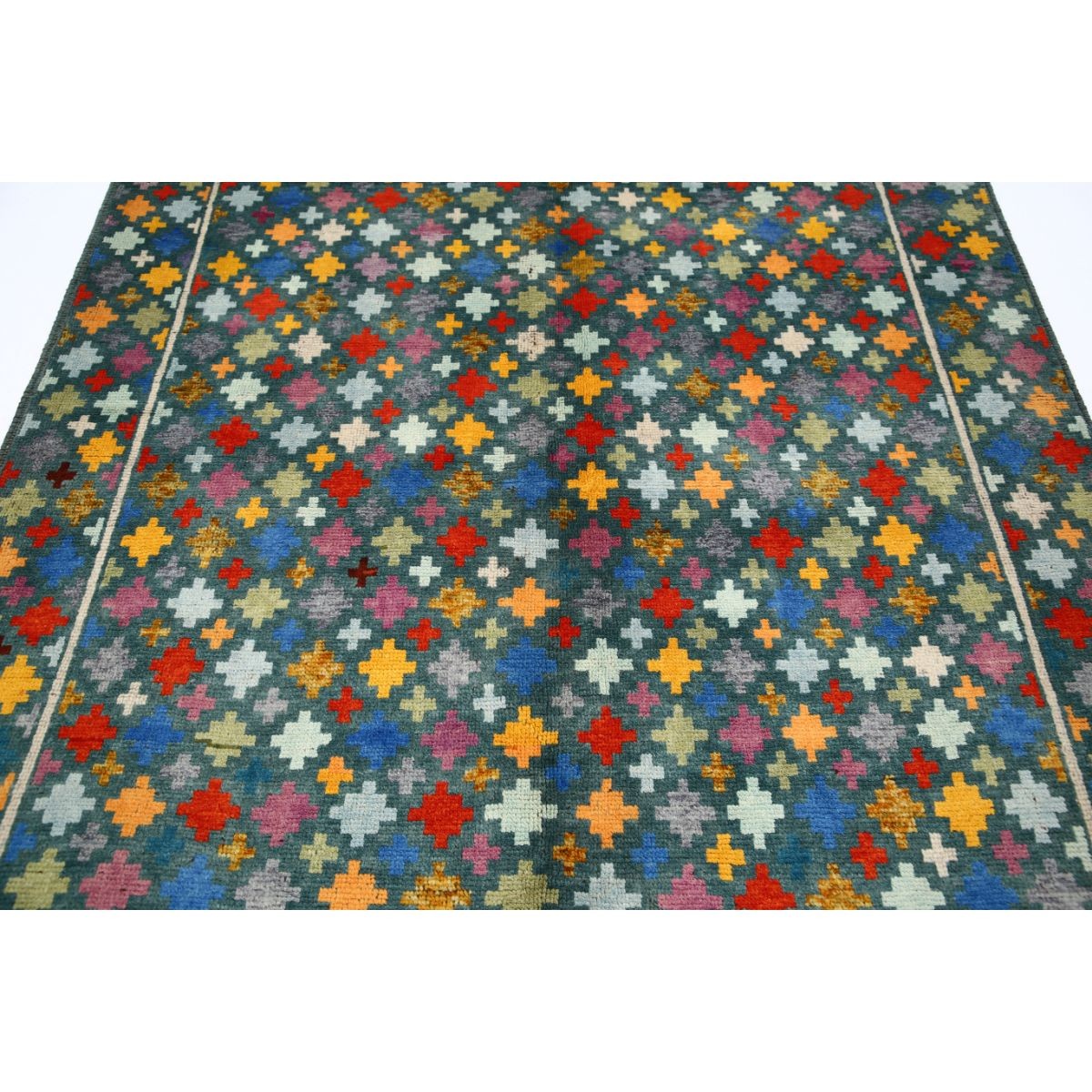 Revival 6x8 Handmade Double Knotted Washable Wool Rug - Colorful
