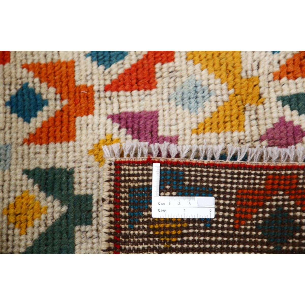 Revival 3x4 Handmade Double Knotted Washable Wool Rug - Colorful
