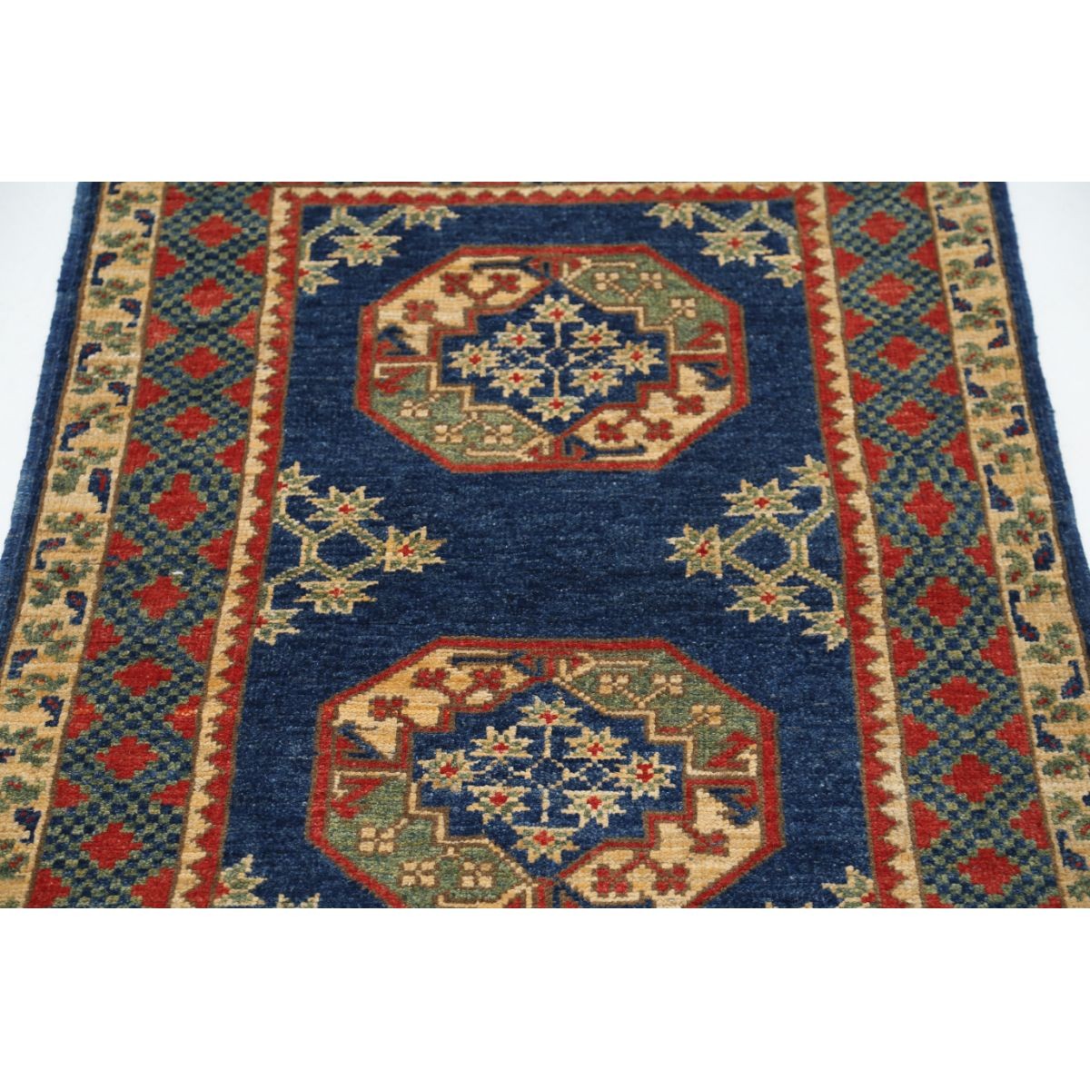 Revival 3x4 Handmade Double Knotted Washable Wool Rug - Colorful