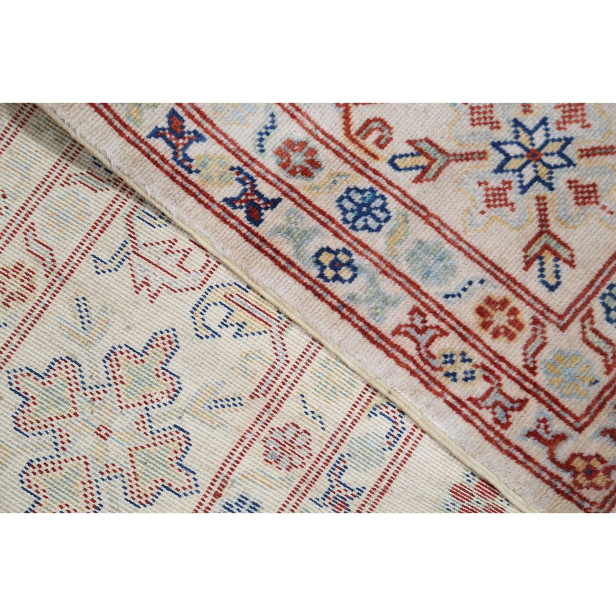 Kazak 8x9 Machine-Made Washable Wool Rug - Colorful
