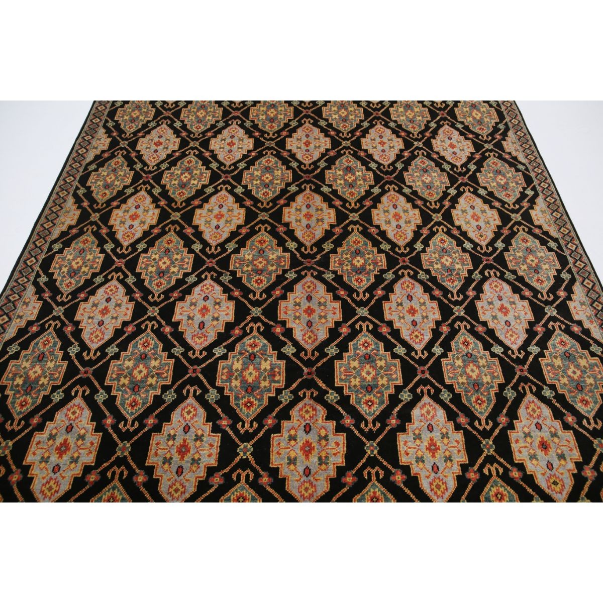 Revival 7x10 Handmade Double Knotted Washable Wool Rug - Colorful