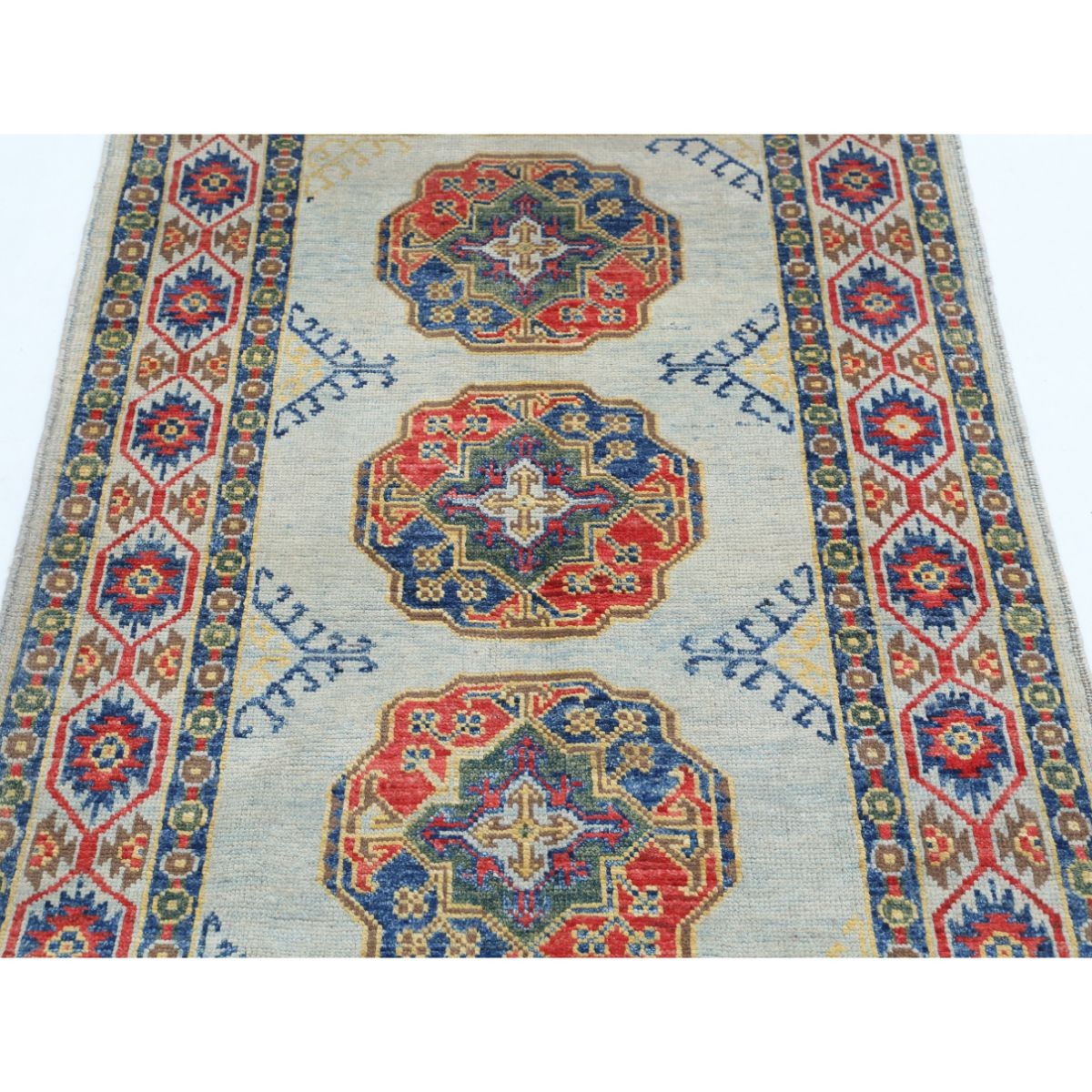 Revival 3x5 Handmade Double Knotted Washable Wool Rug - Colorful