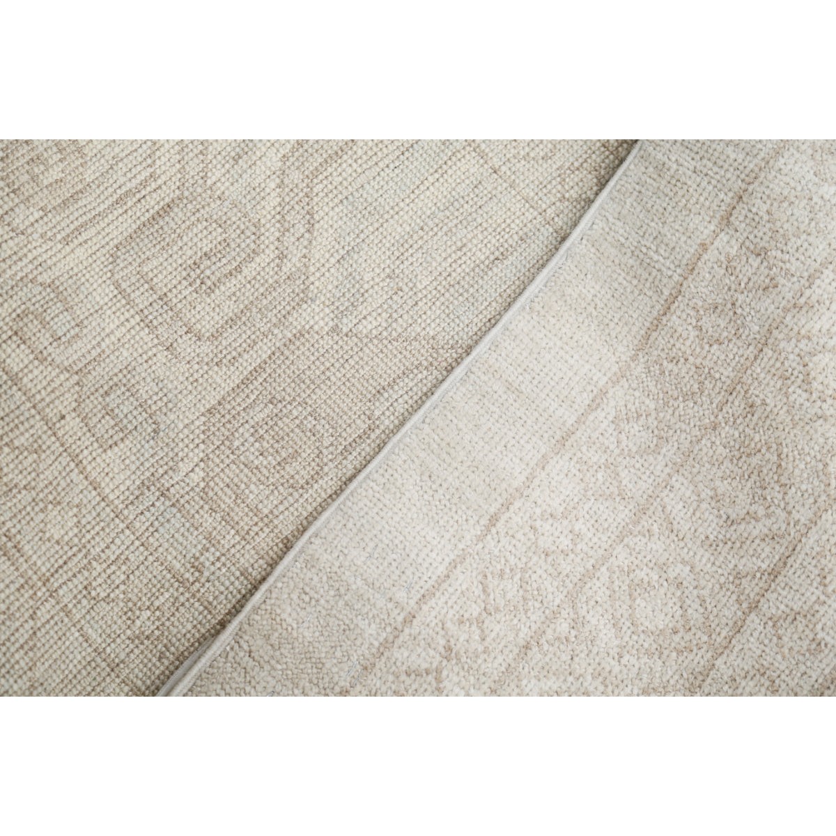 Khotan 18x25 Handmade Double Knotted Washable Wool Rug - Soft Hues