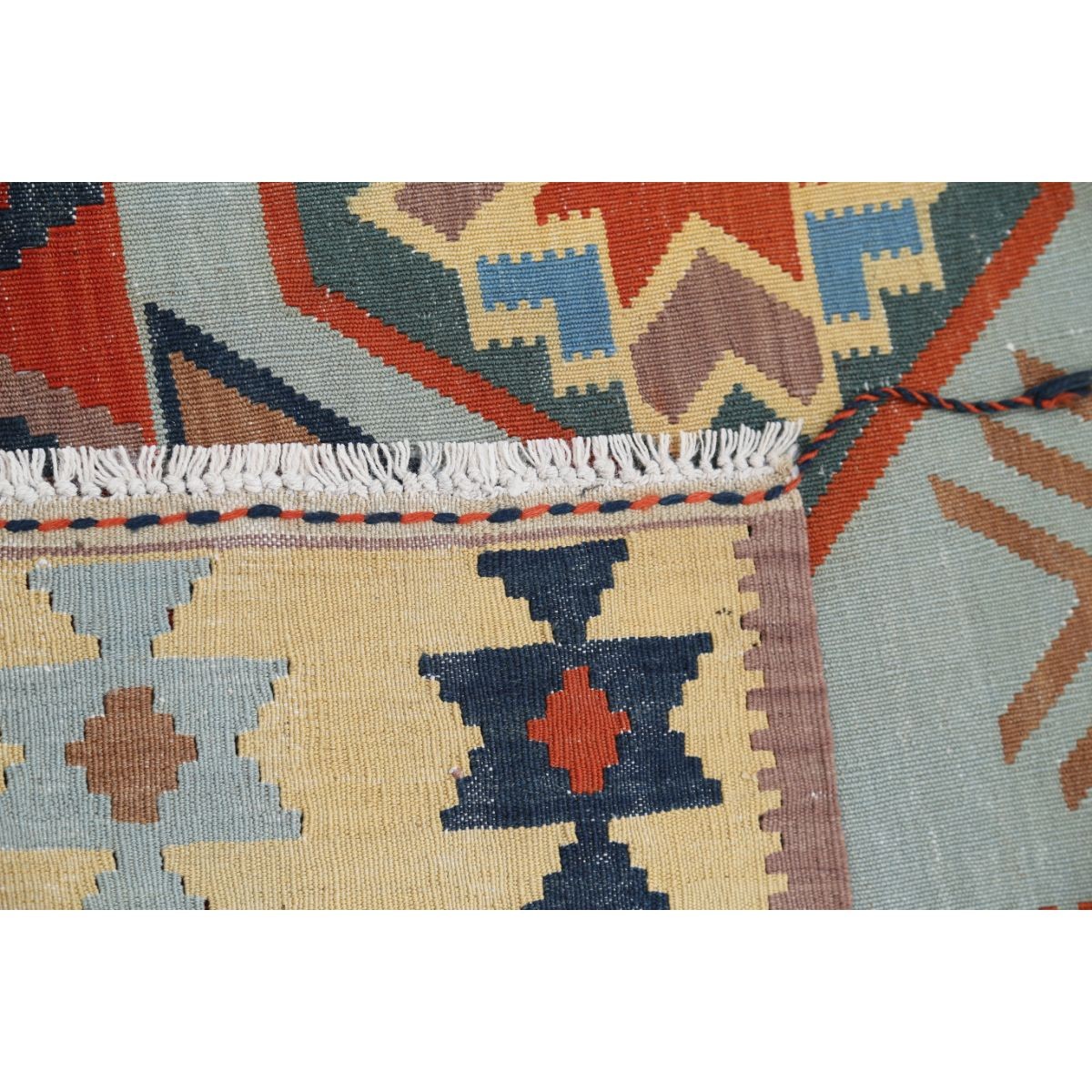 Kafkaas 5x7 Hand Woven Washable Wool Rug - Colorful