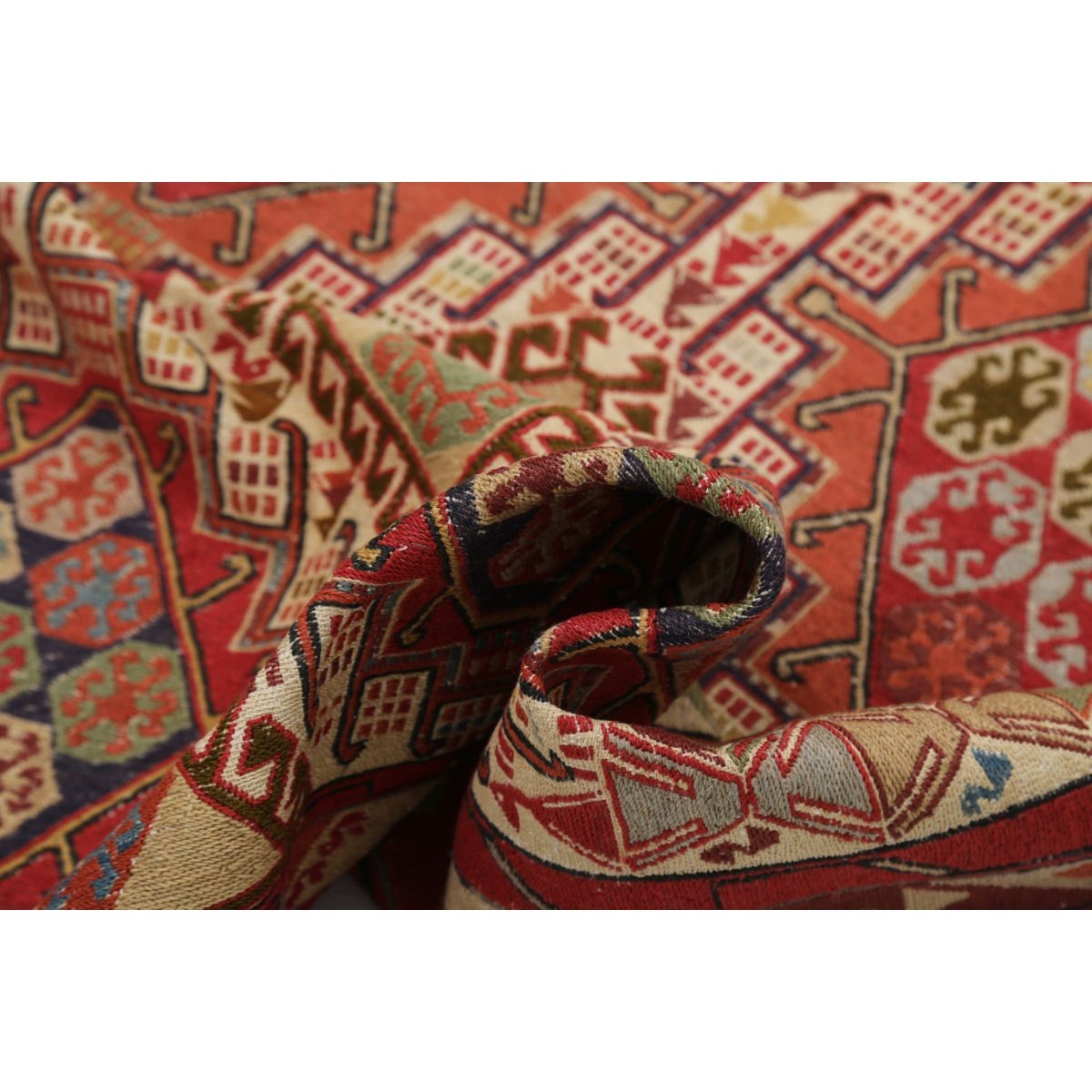 Silki 4x7 Hand Woven Washable Silk Rug - Colorful
