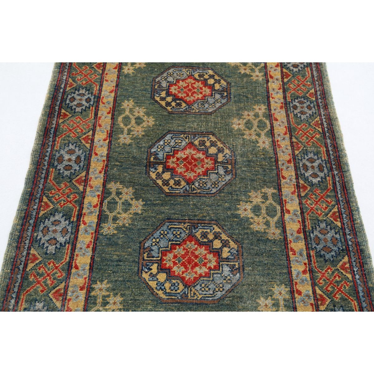 Revival 3x5 Handmade Double Knotted Washable Wool Rug - Colorful