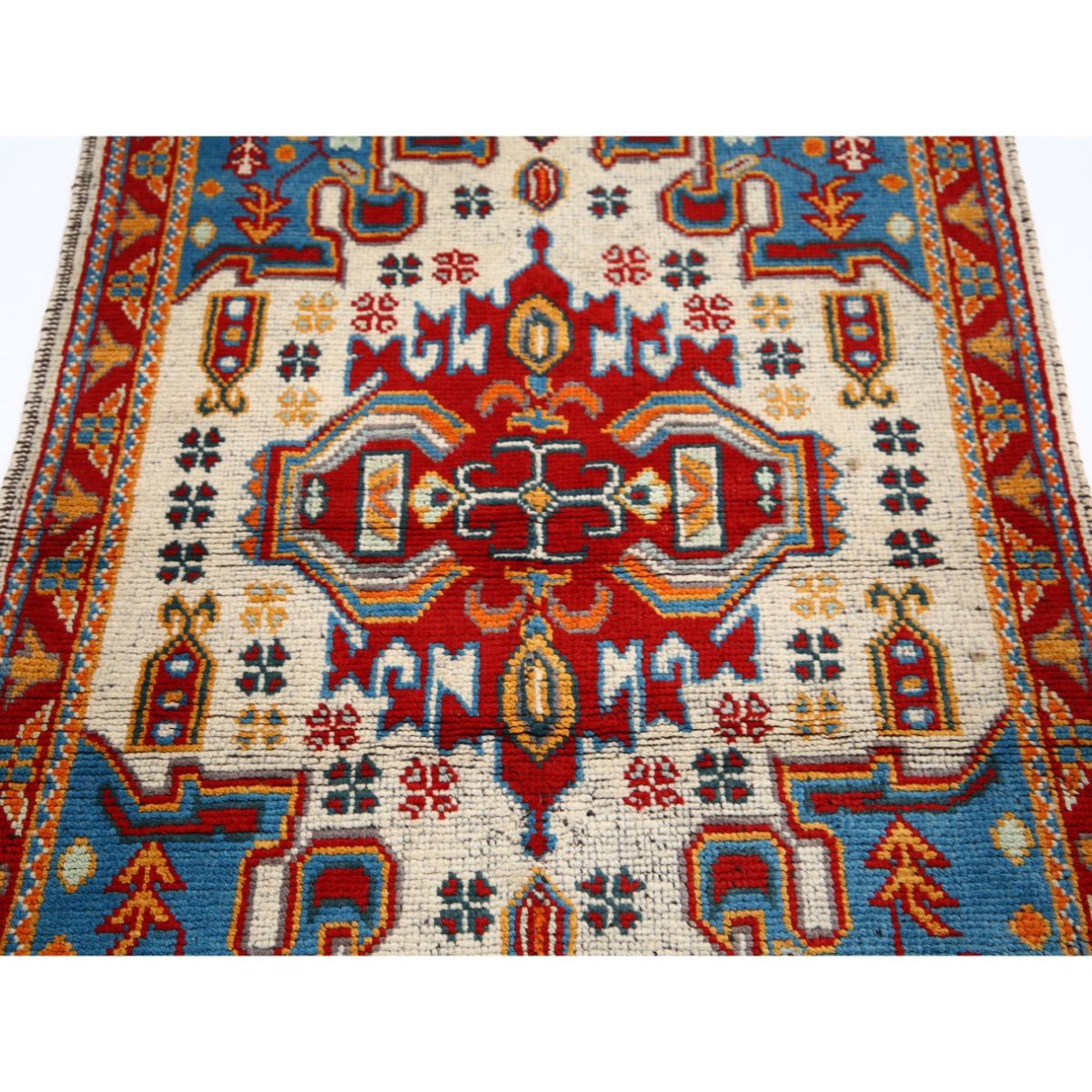 Revival 3x5 Handmade Double Knotted Washable Wool Rug - Colorful