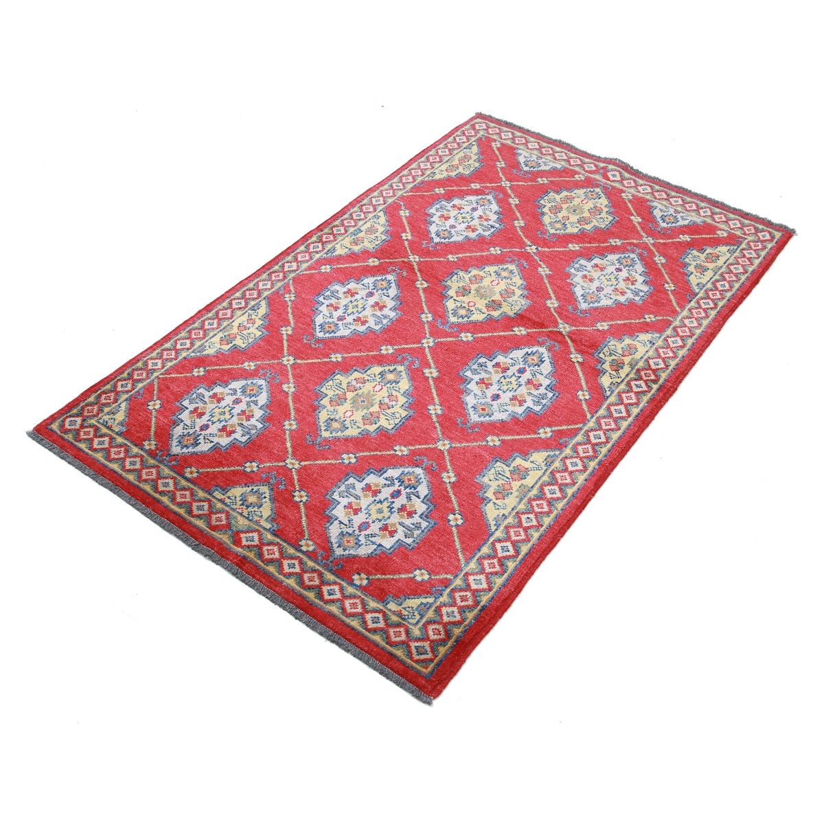 Revival 3x5 Handmade Double Knotted Washable Wool Rug - Colorful