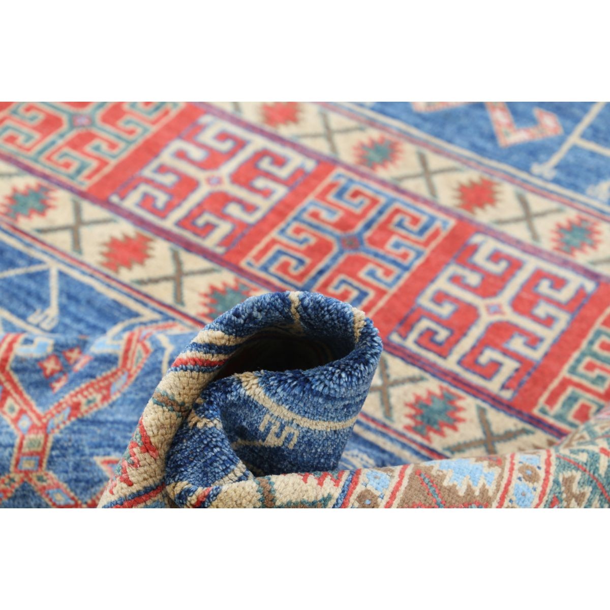 Revival 7x10 Handmade Double Knotted Washable Wool Rug - Colorful