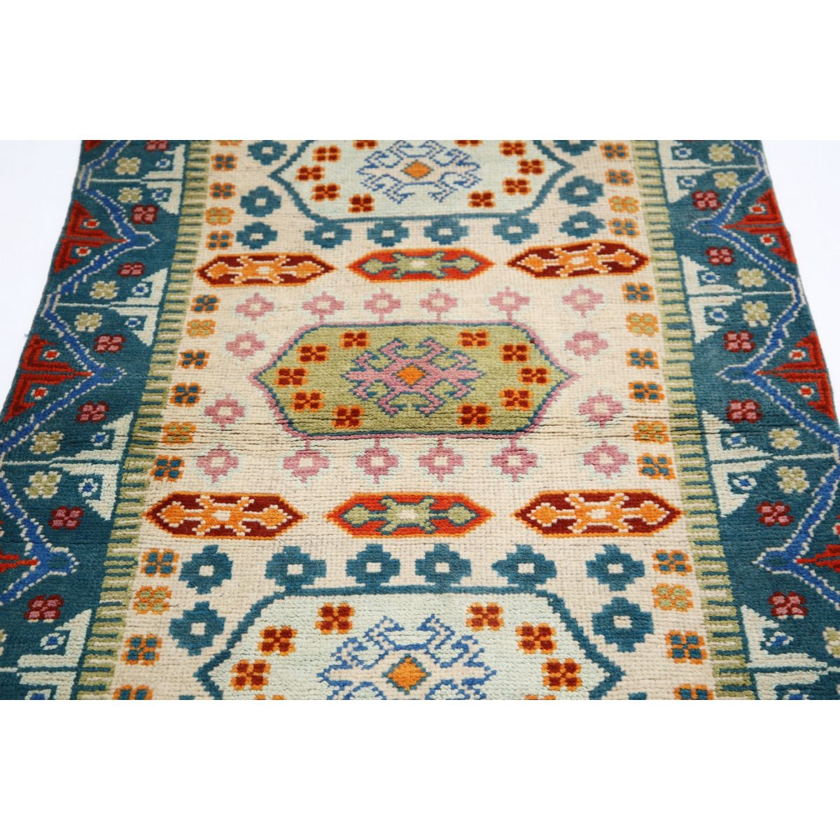 Revival 3x5 Handmade Double Knotted Washable Wool Rug - Colorful