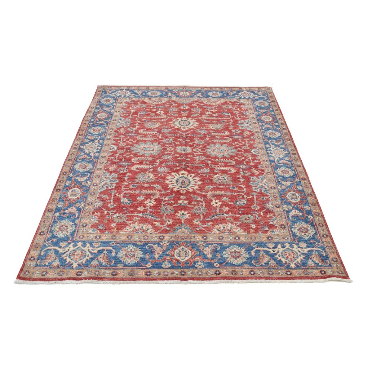 Ziegler 5x7 Handmade Double Knotted Washable Wool Rug - Colorful
