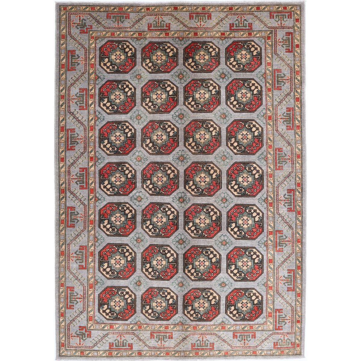 Revival 7x10 Handmade Double Knotted Washable Wool Rug - Colorful
